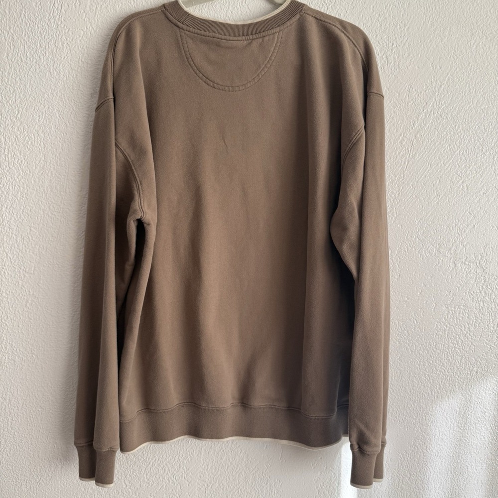 Vintage Grandpa Sweatshirt Mens Extra Large Beige Embroidered Pullover M&C Sport - Picture 7 of 8